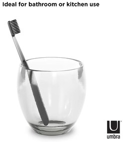 Plastikowy kubek na szczoteczki do zębów Droplet – Umbra