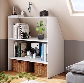 Półka na dach skośny biały 90x50x100