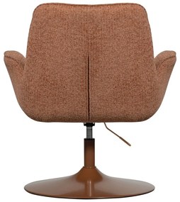 Pomarańczowy fotel z regulowaną wysokością siedziska Marten – WOOOD