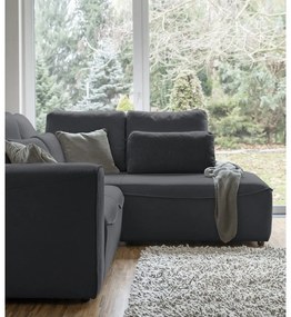 Ciemnoszary rozkładany narożnik (róg zmienny) Homely Tommy – Miuform