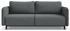 Ciemnoszara rozkładana/ze schowkiem sofa 226 cm Luana – Makamii