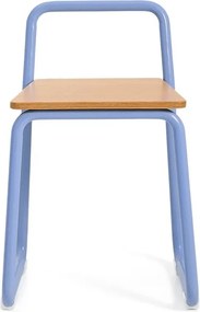 Niebieskie metalowe krzesło dziecięce Tinn – Kave Home