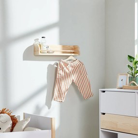 Drewniana półka wisząca do pokoju dziecka Basic Pine