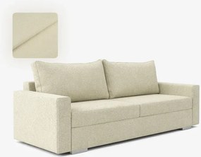 Sofa z Funkcją Spania DRAVOS Kremowa Japandi