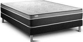 lózka z materacem VITAL CARE 150 x 200 cm Rama lózka Czarny