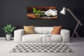 Obraz canvas Harmonijny Duet: Bambus i Storczyk