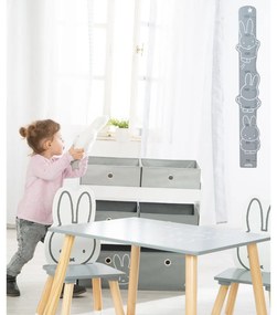 Biały/szary dziecięcy pojemnik na zabawki 63,5x29,5x60 cm Miffy – Roba