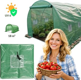 Folia na tunel ogrodowy do upraw, bez stelaża VANA, 6 x 3 m