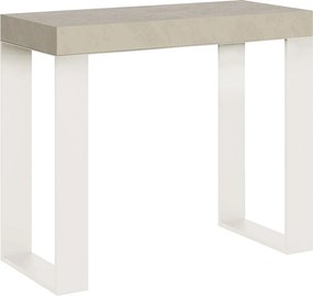 Konsola rozkładana 90x40/300 cm Tecno telaiKaszmir rama w kolorze Białym