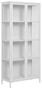 Biała metalowa witryna 80x175 cm Brisbane – House Nordic