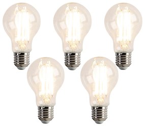 Zestaw 5 ściemnialnych żarówek LED E27 A60 7,6W 780 lm 2700K