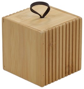Bambusowy organizer do łazienki, 9 x 9 x 9 cm