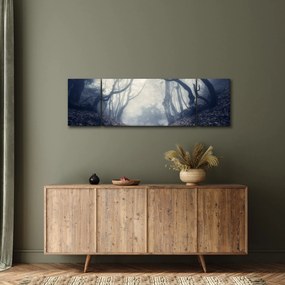 Obraz- Las we mgle (170x50 cm)