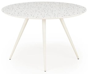 ARAMIS Stół jadalniany Okrągły 4-osobowy Lastryko Biały Nowoczesny fi.120cm