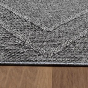 Dywan zewnętrzny sznurkowy Patara Aztecki szary 80 cm x 250 cm