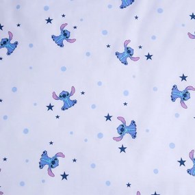 Niebieska bawełniana pościel dziecięca do łóżeczka 100x135 cm Lilo &amp; Stitch "Clouds" – Jerry Fabrics