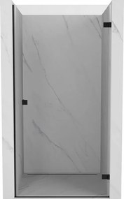 Mexen Lunar-B drzwi prysznicowe uchylne prawe 60 cm, transparent, czarne - 832-060-000-70-00-P