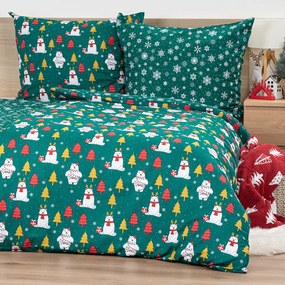 4Home Pościel bawełniana Polar Bear, 140 x 200 cm,70 x 90 cm