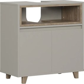 Szafka pod umywalkę szary 60x30x61 elnor