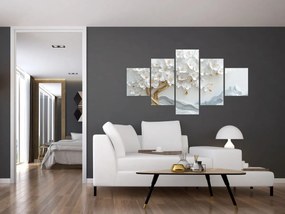 Obraz – Eleganckie drzewo życia 3D (125x70 cm)