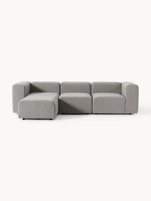 Sofa modułowa Bouclé z pufem Lena (4-osobowa)