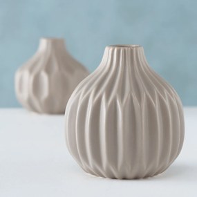 Ceramiczny wazon z tłoczonym wzorem ESKO, Ø 11 cm