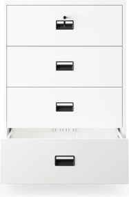 Szafa kartotekowa metalowa biała: SARA XL V4, 900 x 1320 x 600 mm