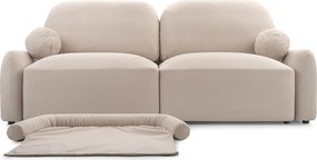 Sofa z Funkcją Spania SORENO Beżowa Nowoczesna