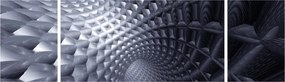 Obraz - Abstrakcja 3D (170x50 cm)