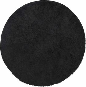 Czarny okrągły dywan 200x200 W5-C87