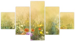 Obraz - Malowana łąka (125x70 cm)