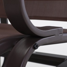 Outsunny krzesło bujane 60 cm x 75 cm x 104 cm