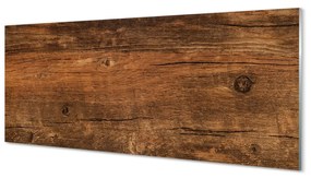 Szklany Panel Drewno słoje sęki