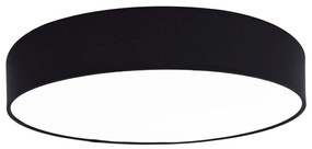 Czarna lampa sufitowa LED ø 60 cm – SULION