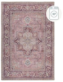 Jasnoczerwony dywan z mieszanki włókien z recyklingu odpowiedni do prania 160x230 cm Windsor – Flair Rugs