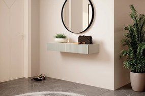 Wisząca konsola / toaletka Nicole 100 cm z szufladami - kaszmir / kaszmir mat
