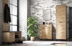 Pionowy wieszak ścienny Nevio 07, dąb artisan