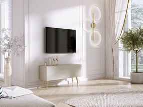 Szafka RTV: Kaszmir, złote nogi, 100 x 52 x 32 cm