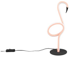 Różowa lampa stołowa LED (wysokość 35 cm) Ingo – Trio