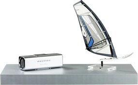 Półka ścienna STILISTA Volato srebrna, 110 cm