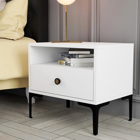 Stolik nocny Lisbon White