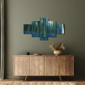 Obraz - Niebieski las (125x70 cm)