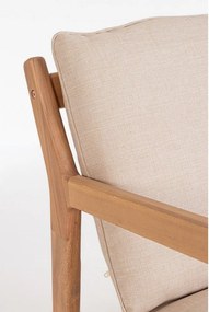 Zestaw mebli ogrodowych z litego drewna akacjowego w naturalnym kolorze dla 4 osób Danubio – Bizzotto