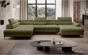 Narożnik EMPOLI XL w układzie U Lewostronny z funkcją spania Lewostronny w ktaninie AUSTIN 03 WERSAL