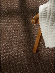 Brązowy wełniany okrągły dywan tkany ręcznie ø 160 cm Greenwich – Ted Baker