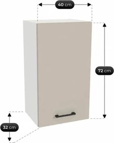 Zestaw Mebli Kuchennych MODERN 170 cm Kaszmir/Biały Nowoczesny