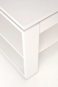 Rozkładany ławo-stół, podnoszony blat, biała 120/65-92/50-72 cm BETTY