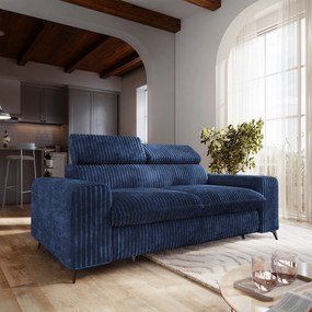 Masseno Sofa BENETE z funkcją spania - Niebieski - TILIA 77
