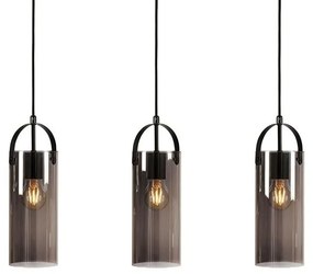 Czarna lampa wisząca Markslöjd Glory, 3 żarówki