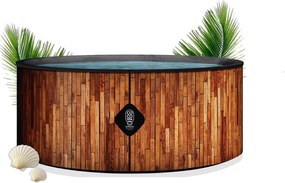 Coco Bain Basen St Tropez - Basen Nadziemny 180 cm Średnicy - 1200 Litrów - Imitacja Drewna